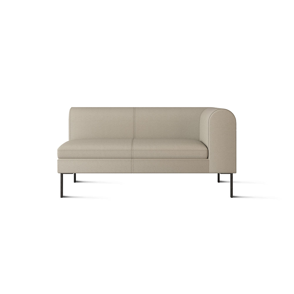 Archie 57"  Leather Right Arm Sofa