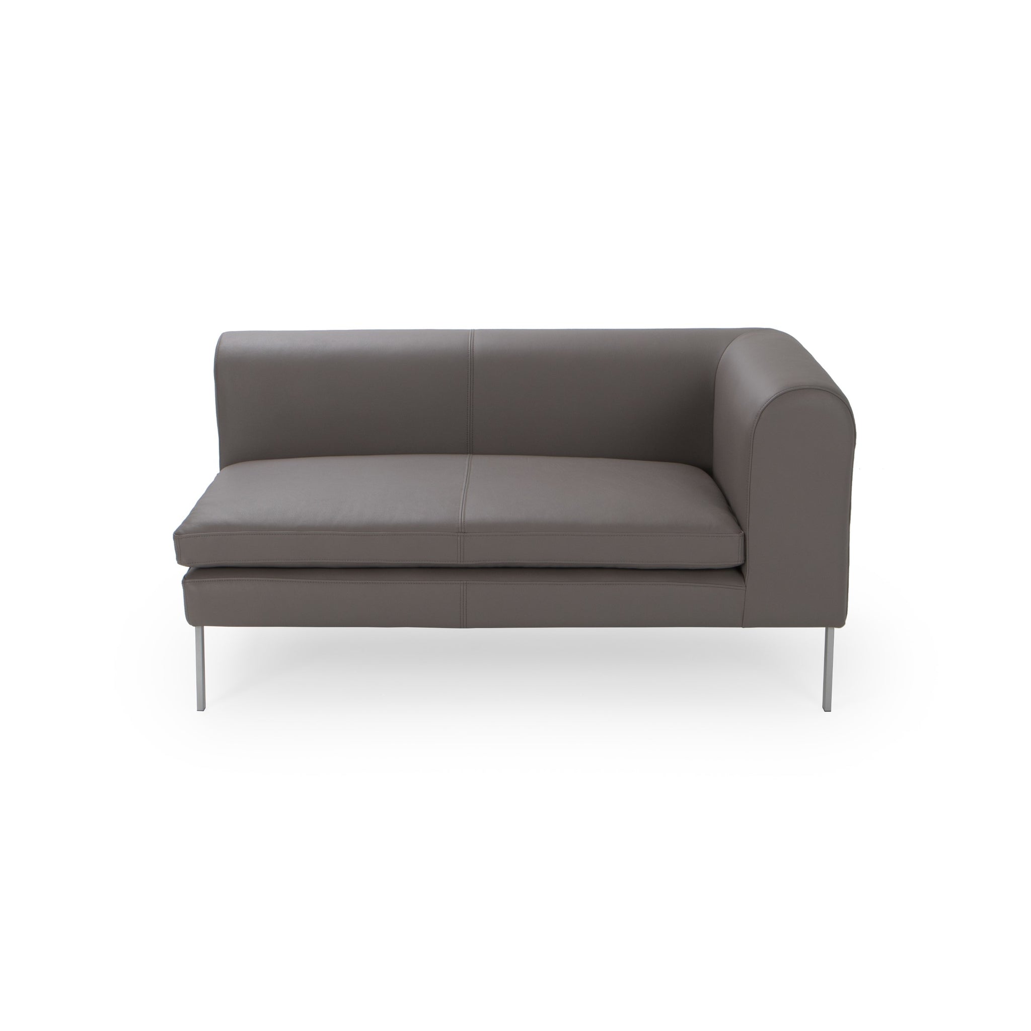 Archie 57"  Leather Right Arm Sofa